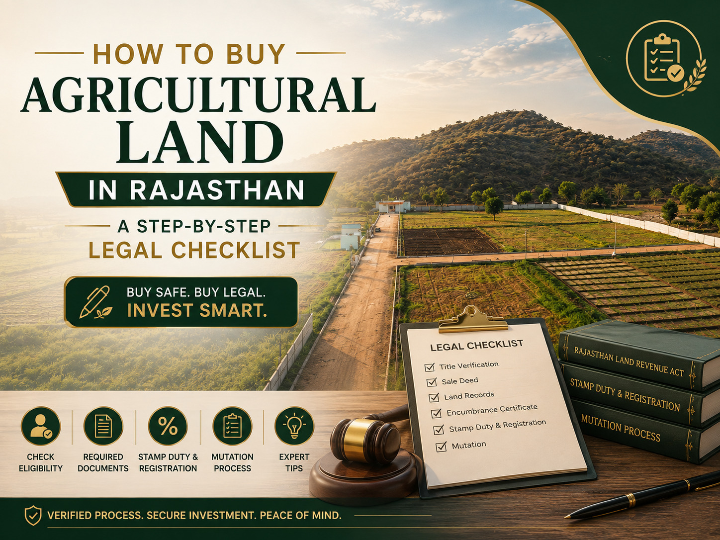 How to Buy Agricultural Land in Rajasthan: A Step-by-Step Legal Checklist
